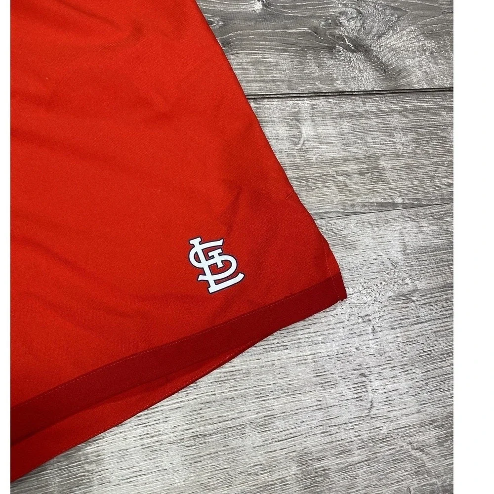 St. Louis Cardinals Shorts Mens 3XL Red MLB Baseball Nike Dri‎ Fit Authentic